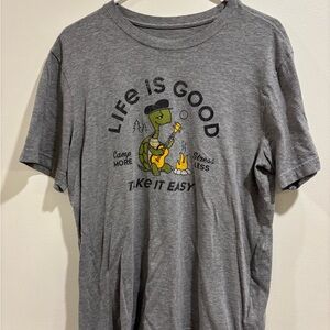 Life Is Good Heather Gray T-Shirt